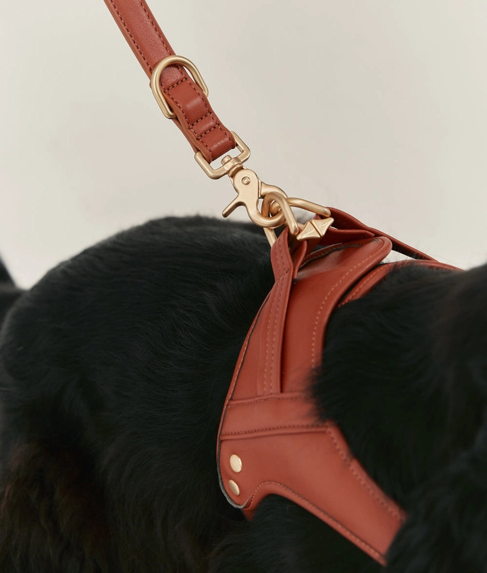 Harnais pour chien en cuir vegan