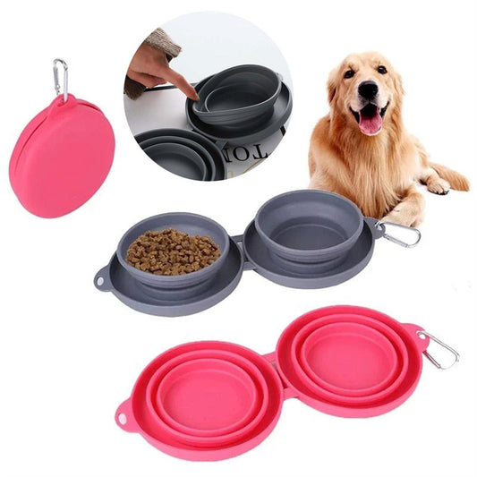 Gamelle Double Pliable en Silicone