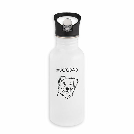 Bouteille en inox avec paille #DOGDAD
